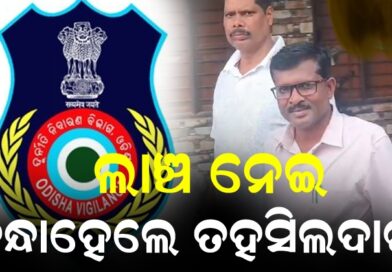 ଭିଜିଲାନ୍ସ ଜାଲରେ ସୋର ତହସିଲଦାର: ୪୦ ହଜାର ଟଙ୍କା ଲାଞ୍ଚ ନେଉଥିବା ବେଳେ ଗିରଫ